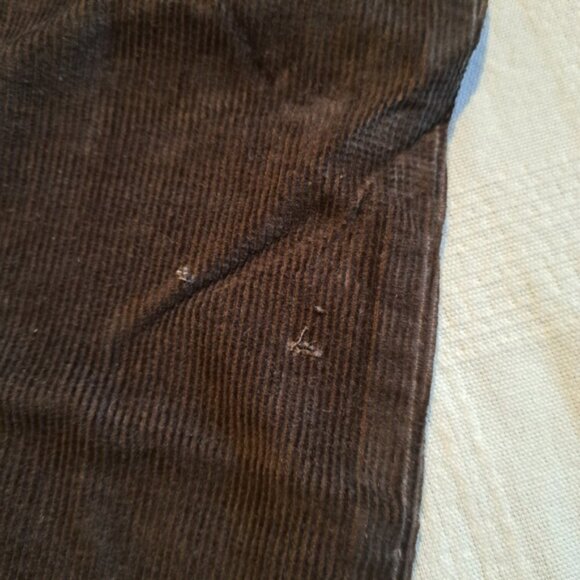Gap kids boys size 14, brown corduroy pants, have defects pictured NWT - Picture 2 of 7